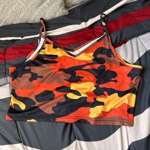 Camo crop top